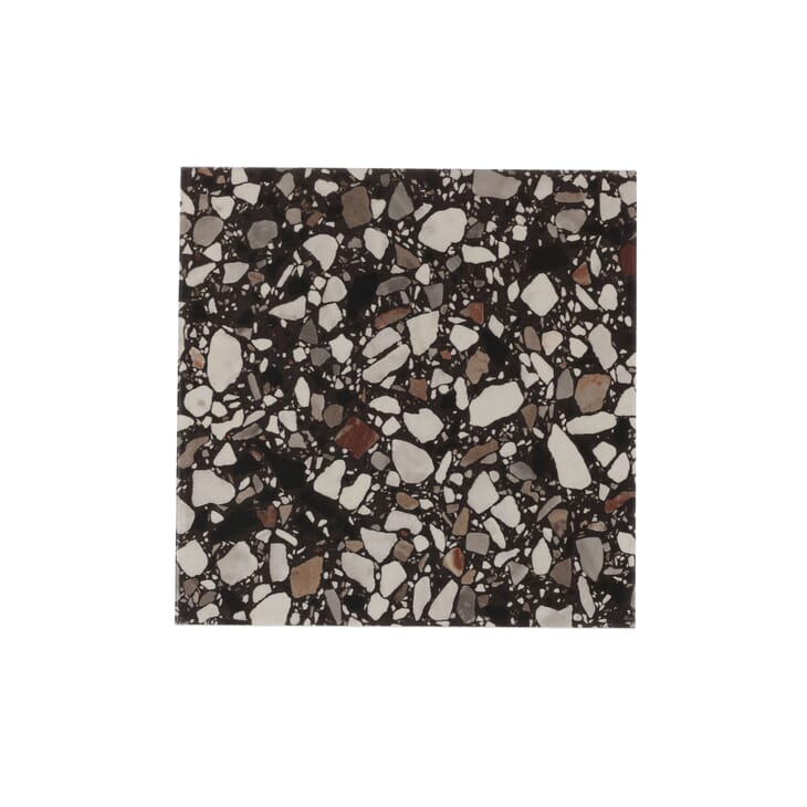 Chips Macro Bianco White 8x8 Terrazzo Look Matte Porcelain Tile